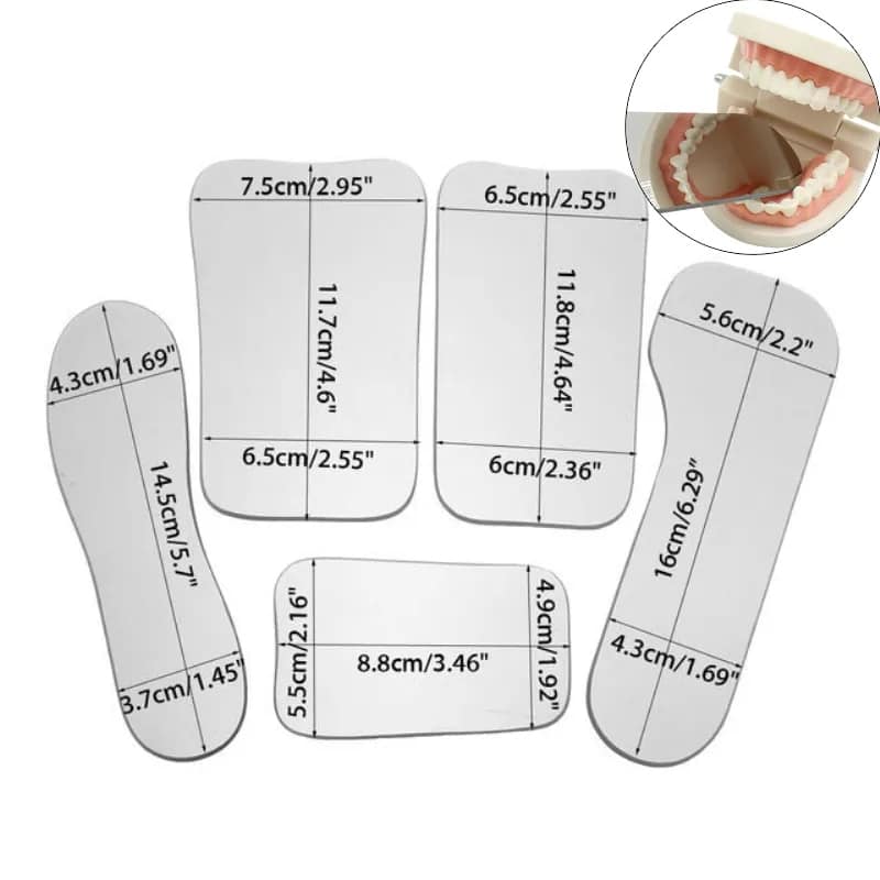 5 pcs set dental orthodontic photographic Intraoral reflector double sided dental mouth mirror